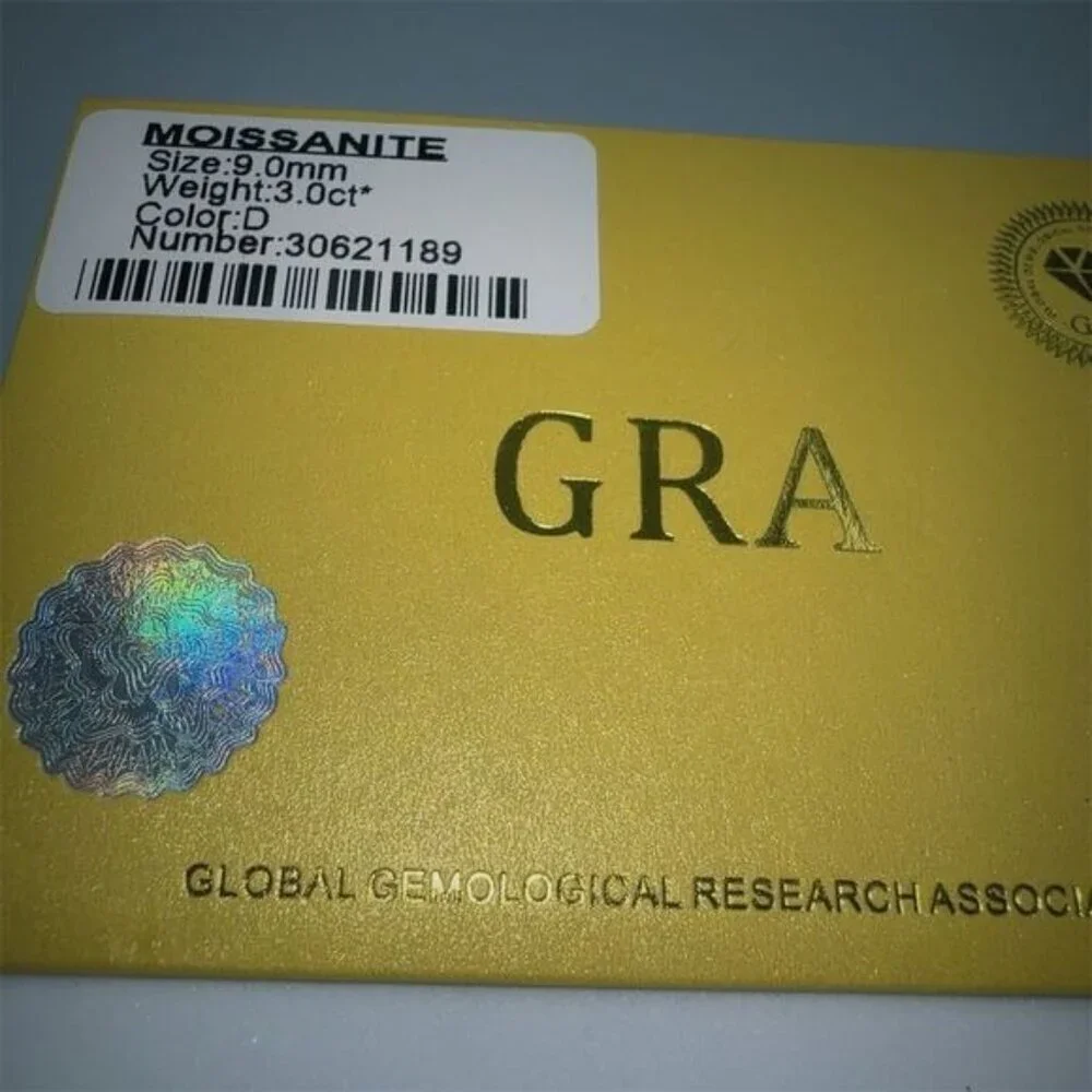 3 CT Moissanite Stud Earrings Silver Round Cut Lab-Created - Picture 6 of 6